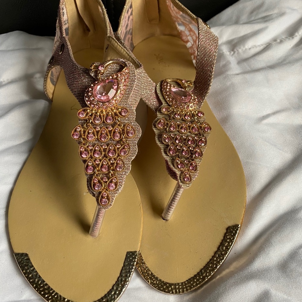 Sandals.